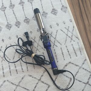 Ion 1" Barrel Curling Iron With Neon Purple Handle.